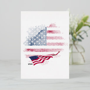 US-Flagge Folieneinladung