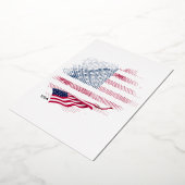 US-Flagge Folieneinladung (Gedreht)