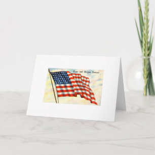 US Flagge Forever 4. Juli Flag Karte