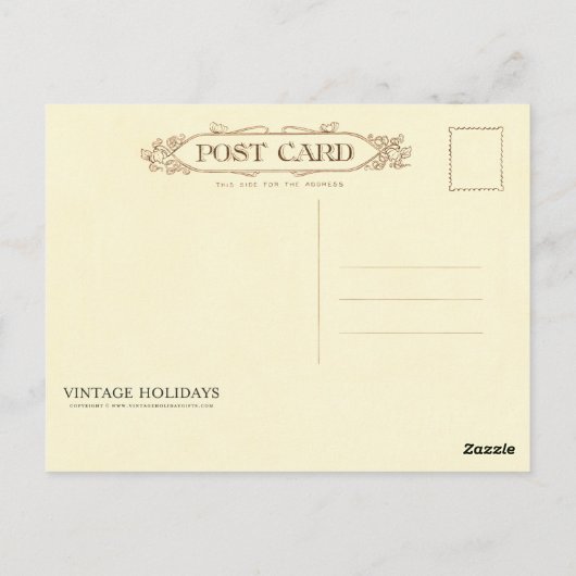 US Flagge Forever 4. Juli Flag Postkarte (Rückseite)