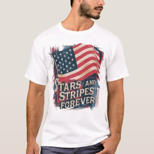 US Flagge Forever T - Shirt (Vorderseite)