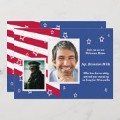 US Flagge Foto Patriotische Party Einladung (Vorne/Hinten)