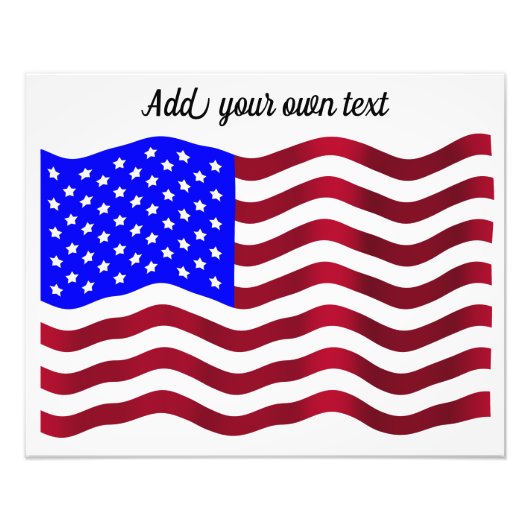 US-Flagge Fotodruck (Vorne)