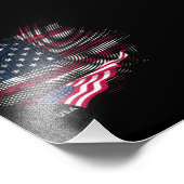 US-Flagge Fotodruck (Ecke)