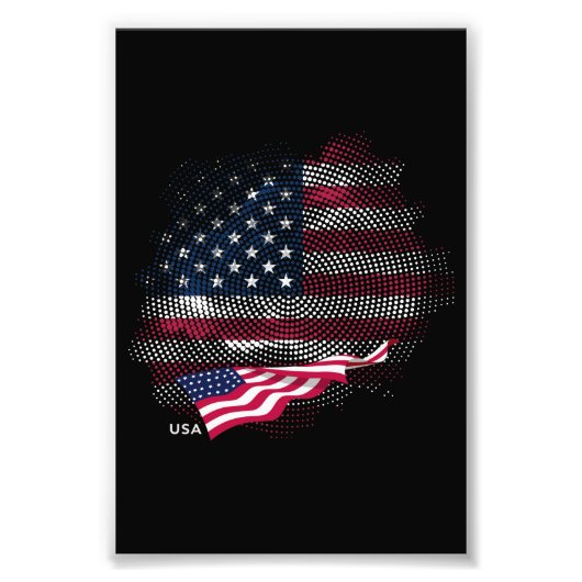 US-Flagge Fotodruck (Vorne)