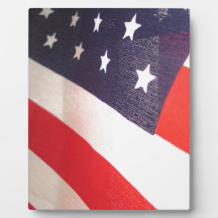 US Flagge Fotoplatte