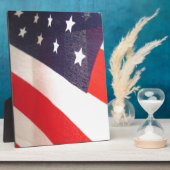US Flagge Fotoplatte (Seite)