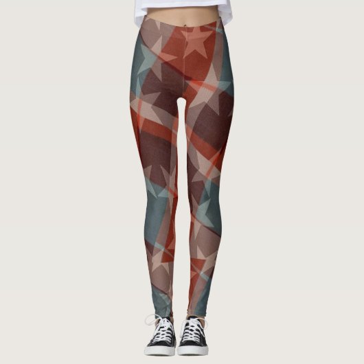 US Flagge Frauen Leggings (Vorderseite)