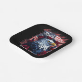 US Flagge Freedom Eagle American Flag Pappteller (Gewinkelt)