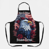 US Flagge Freedom Forever USA Flag Adler Schürze (Vorderseite)