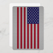 US-Flagge für Dekoration im Kohlenstofffaserstil (Vorne/Hinten)
