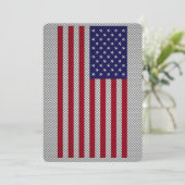US-Flagge für Dekoration im Kohlenstofffaserstil (Stehend Vorderseite)