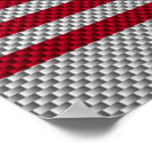 US-Flagge für Dekoration im Kohlenstofffaserstil (Ecke)