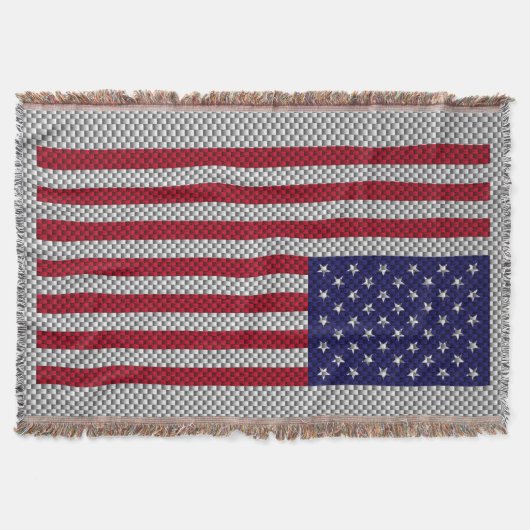 US-Flagge für Dekoration im Kohlenstofffaserstil Decke (Vorderseite)