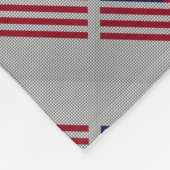 US-Flagge für Dekoration im Kohlenstofffaserstil Fleecedecke (Ecke)