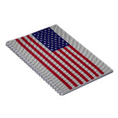 US-Flagge für Dekoration im Kohlenstofffaserstil Notizblock (Rechte Seite)