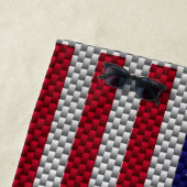 US-Flagge für Dekoration im Kohlenstofffaserstil Strandtuch (Beispiel)