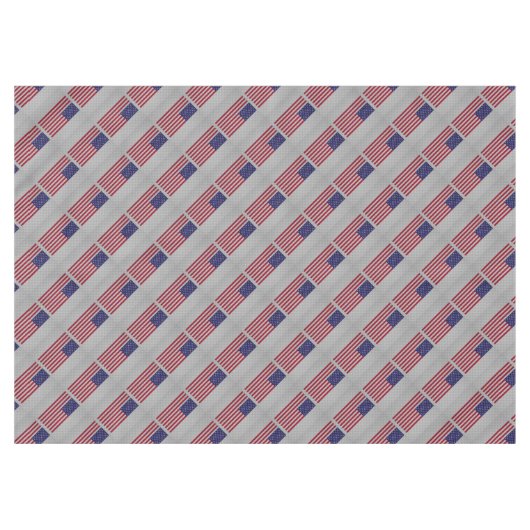 US-Flagge für Dekoration im Kohlenstofffaserstil Tischdecke (Vorderseite (Horizontal))