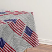 US-Flagge für Dekoration im Kohlenstofffaserstil Tischdecke (Beispiel)