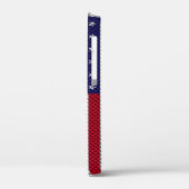 US-Flagge für den Ausdruck "Carbon Fibre Style" Case-Mate iPhone Hülle (Rückseite / Links)