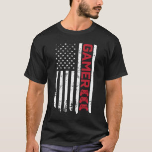 US-Flagge für Gamer T-Shirt
