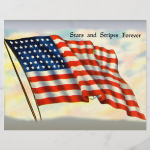 US Flagge für immer, 4. von Juli Flyer