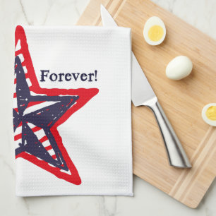 US Flagge für immer! Handtuch