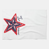 US Flagge für immer! Handtuch (Horizontal)