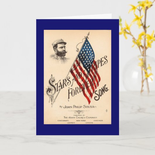 US Flagge für immer Karte (Gelbe Blume)