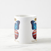 "US Flagge für immer!" Magische Tasse (Mittel)