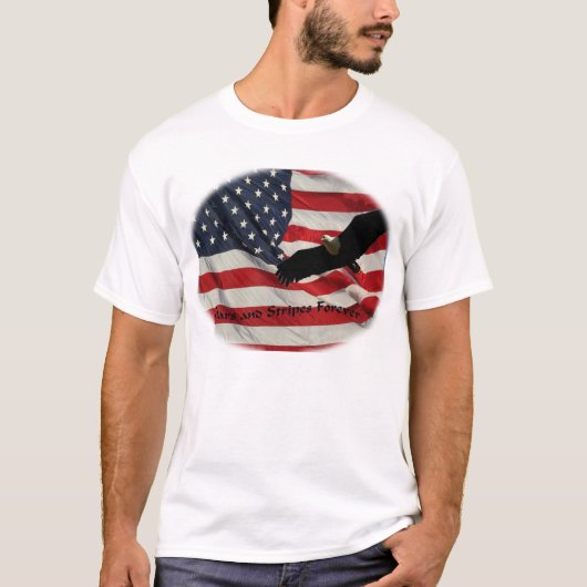 US Flagge für immer T-Shirt (Vorderseite)