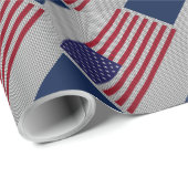 US-Flagge für Kohlenstofffaser wie Print Geschenkpapier (Rolleneckpunkt)