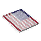 US-Flagge für Kohlenstofffaser wie Print Notizblock (angewinkelt)