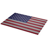 US-Flagge für Kohlenstofffaser wie Print Schneidebrett (Ecke)