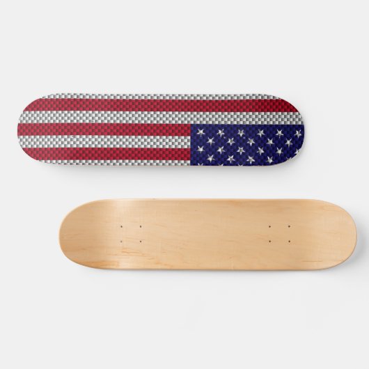 US-Flagge für Kohlenstofffaser wie Print Skateboard (Horizontal)