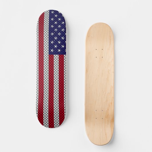 US-Flagge für Kohlenstofffaser wie Print Skateboard (Vorderseite)