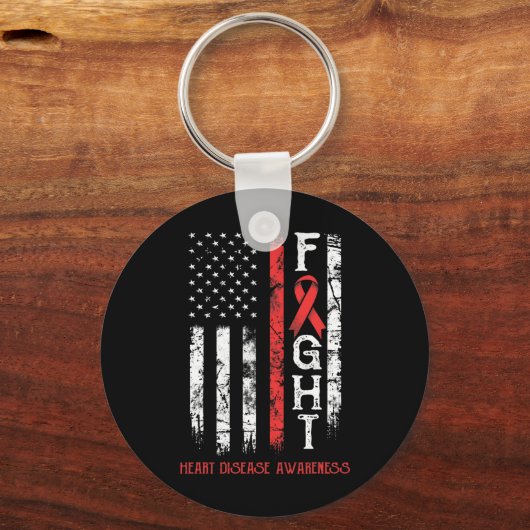 US-Flagge für Krankheitskrieger Schlüsselanhänger (Vorderseite)