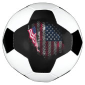 US-Flagge Fußball (Gedreht)