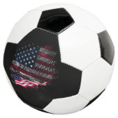 US-Flagge Fußball (Dreiviertel)