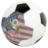 US-Flagge Fußball (Dreiviertel)