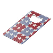 US Flagge Geldbeutel Flaschenöffner (Vorderseite Schrägansicht)