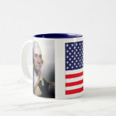 US-Flagge George Washington Tasse (Vorderseite Links)
