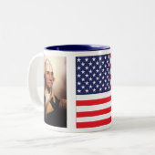 US-Flagge George Washington Tasse (Vorderseite Links)
