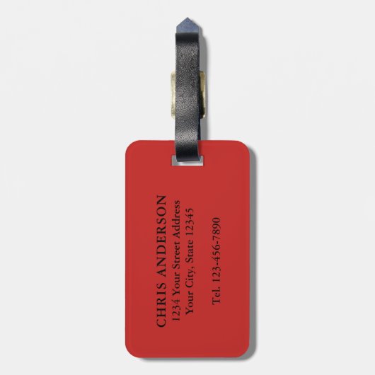 US Flagge Gepäckanhänger (Rückseite vertikal)