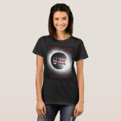 US-Flagge: Gesamte Sonnenfinsternis 8. April 2024 T-Shirt (Vorne ganz)