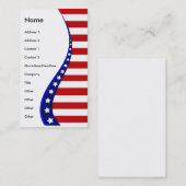US FLAGGE-GESCHÄFTS-KARTEN VISITENKARTE (Vorne/Hinten)