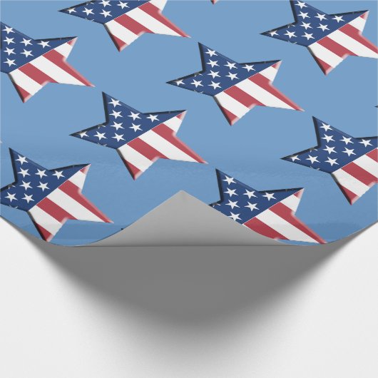 US-FLAGGE GESCHENKPAPIER (Ecke)