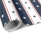 US Flagge Geschenkpapier (Rolleneckpunkt)