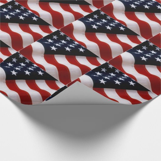 US-FLAGGE GESCHENKPAPIER (Ecke)
