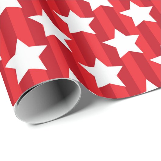 US Flagge Geschenkpapier (Rolleneckpunkt)